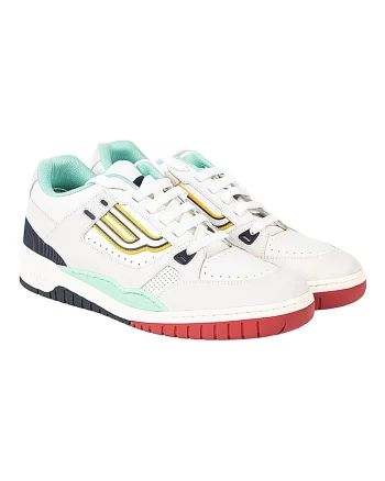 Pantofi sport cu insertii de piele naturala,