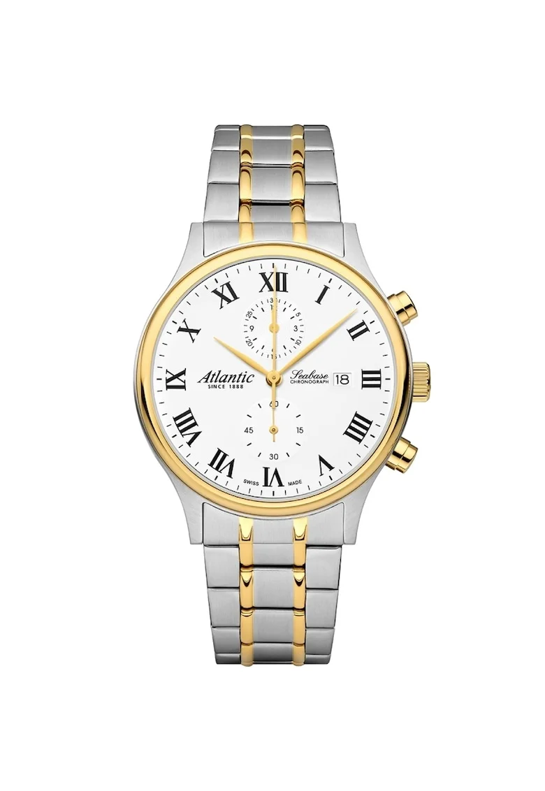 Ceas barbatesc  64457.43.18G Quartz Argintiu, Auriu