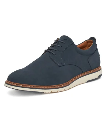 Pantofi barbati,  bleumarin, material textil, constructie peste glezna,