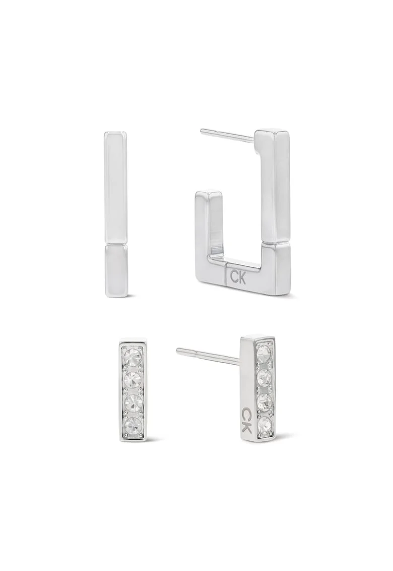 Cercei  Woman’s Collection stud lung set 35000459, Argintiu