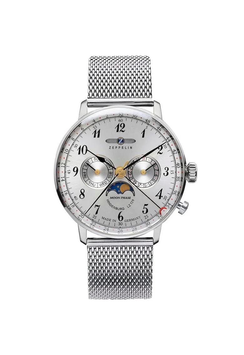 Ceas barbatesc  7036M-1, Quartz, 40mm, 3ATM, Argintiu