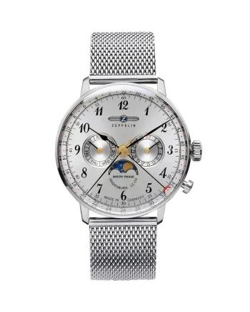 Ceas barbatesc  7036M-1, Quartz, 40mm, 3ATM, Argintiu