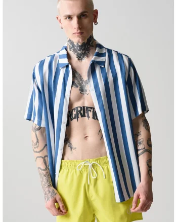 Pantaloni scurti de baie cu buzunare laterale, Galben neon