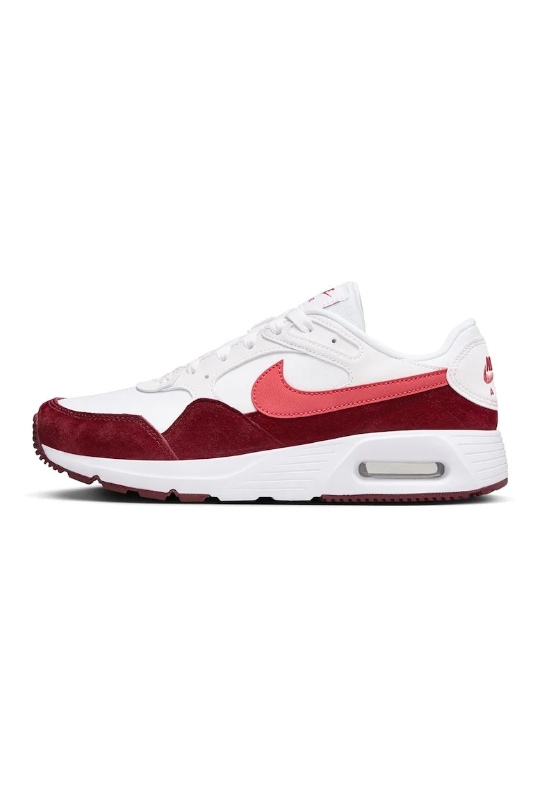 Pantofi sport cu detalii de piele intoarsa Air Max SC, Rosu/Alb optic