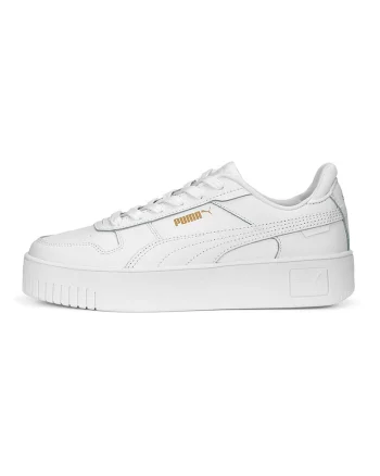 Pantofi sport de piele si piele ecologica Carina Street, Alb
