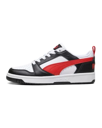 Pantofi sport Rebound V6 din piele ecologica, Rosu/Alb/Negru