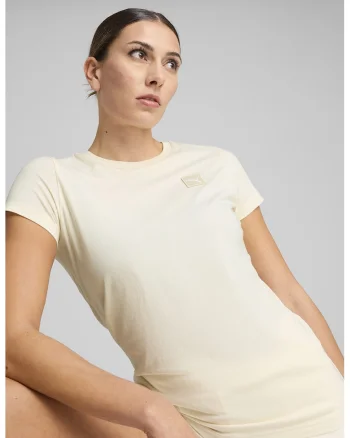 Tricou regular fit din amestec de bumbac, Crem