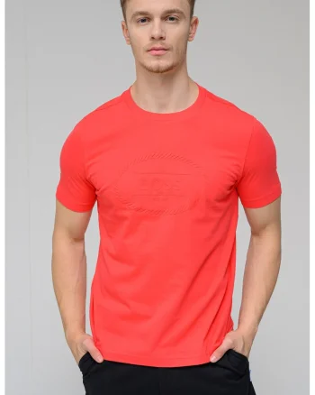 Tricou cu imprimeu logo Heritage, Coral