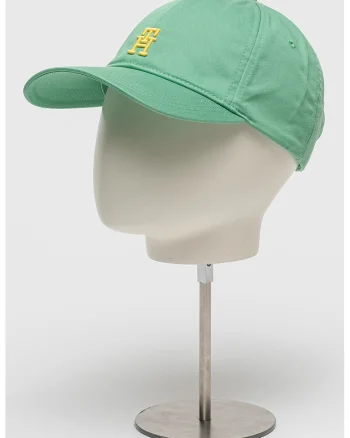 Sapca de bumbac organic cu logo brodat, Verde