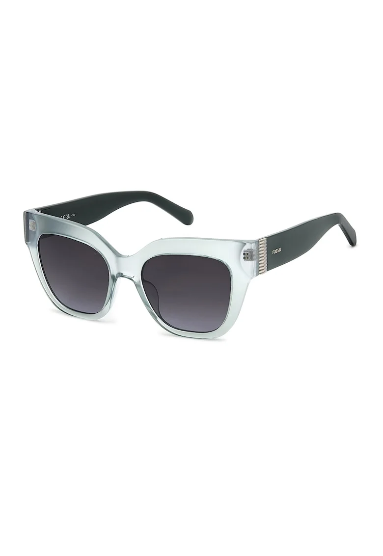 Ochelari de soare cu lentile in degrade, Verde/Verde pal