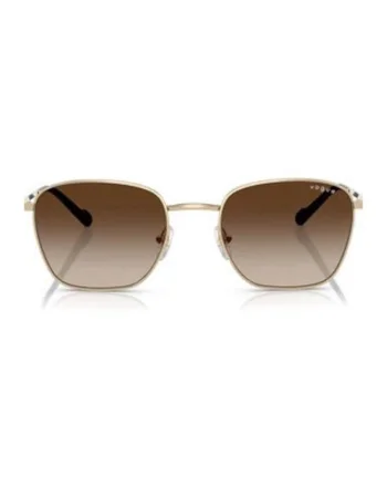 Ochelari de soare dama,  Plastic, Maro/Auriu