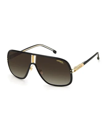 Ochelari de soare unisex shield Flaglab, 65498, Auriu/Negru