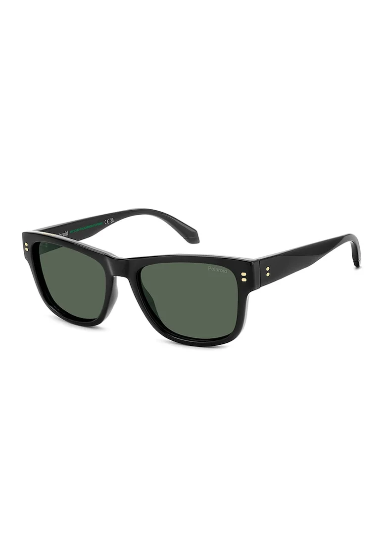 Ochelari de soare patrati cu lentile polarizate, Negru