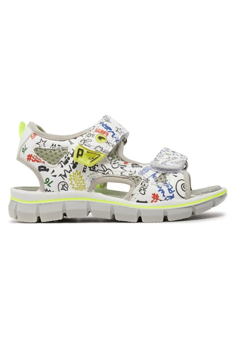 Sandale copii,  304021, Piele ecologica, 45677, Alb