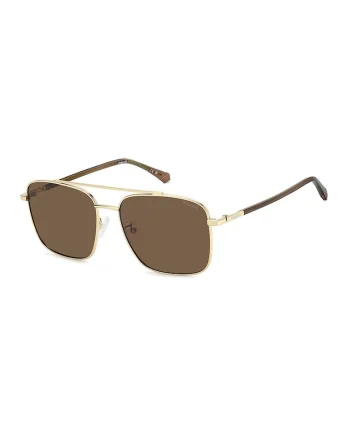 Ochelari de soare aviator, Auriu/Maro