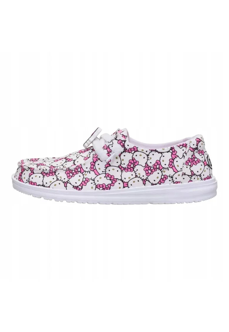 Mocasini Femei Spuma EVA, Wendy Hello Kitty Takeover, Alb,