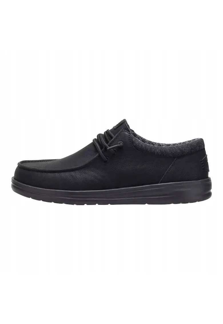 Mocasini Barbati Piele Ecologica, Spuma EVA, Classic Paul, Negru, Negru