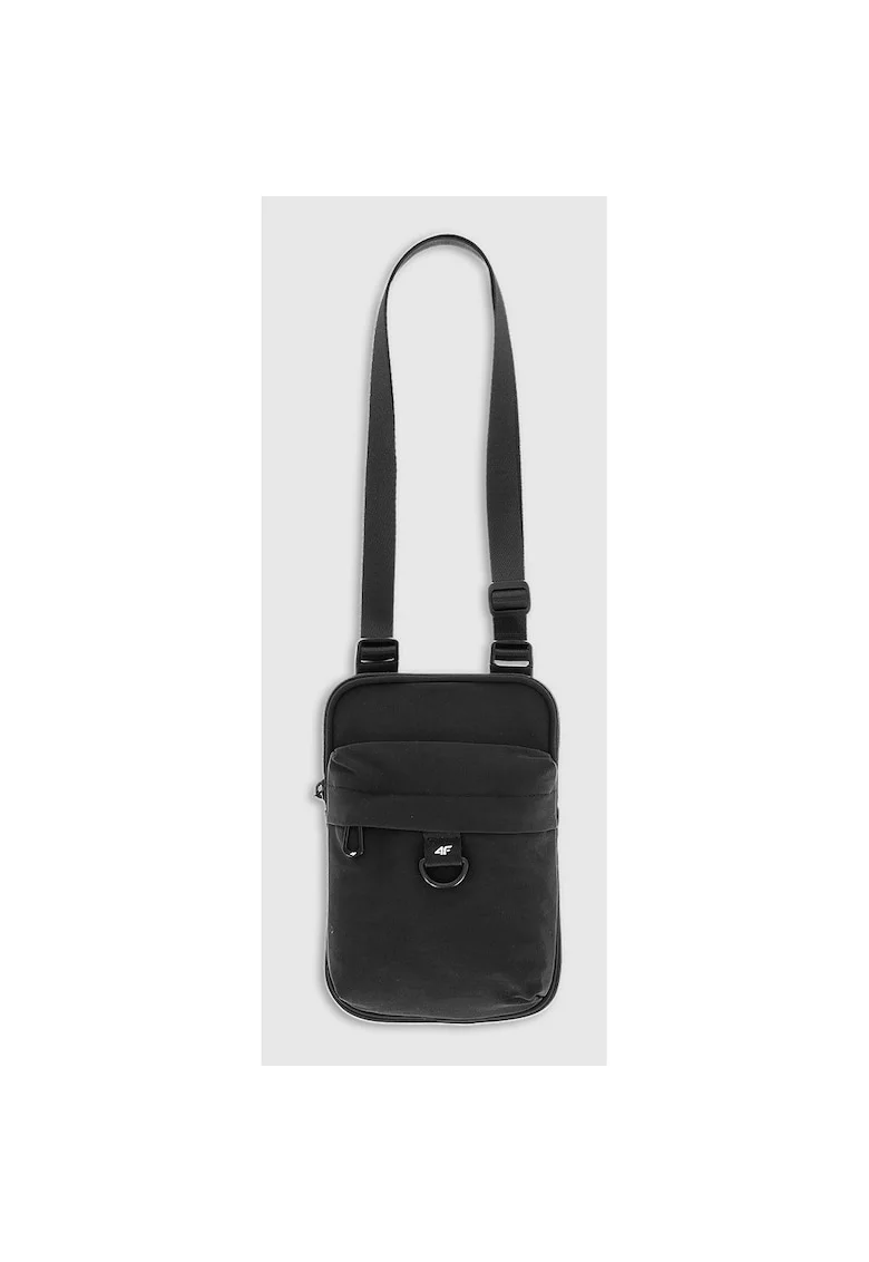 Borseta de Gat  Negru Unisex, Sportstyle, Poliester Durable, Impregnare Hidrofoba, Dimensiuni 13x19cm, Curea Reglabila si Organizator Interior, Geanta Versatila pentru Mobilitate Cotidiana