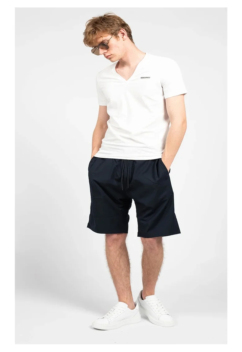 Pantaloni scurti cu snur in talie