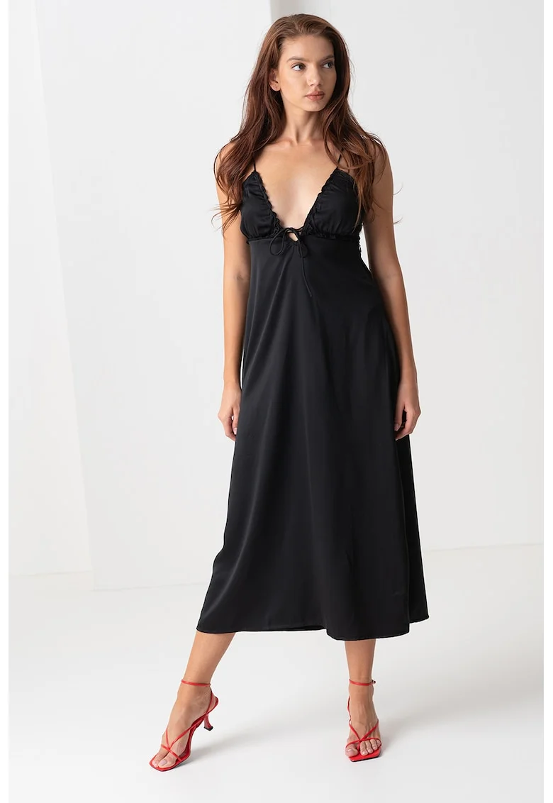 Rochie midi cu decupaj pe partea din spate