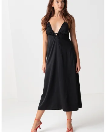 Rochie midi cu decupaj pe partea din spate