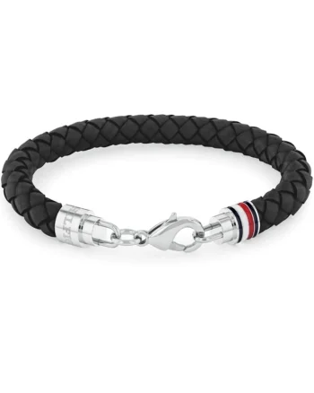 Bratara  piele 2790545, Argintiu, Negru
