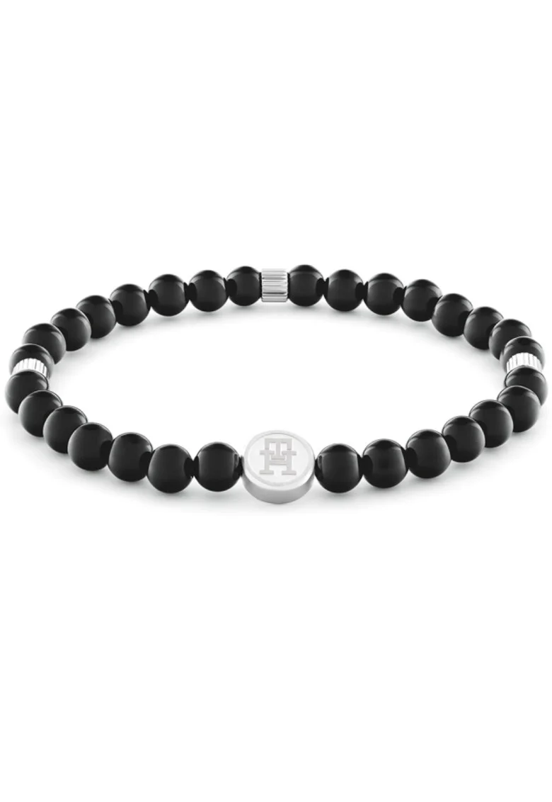 Bratara  cu onix 2790609, Argintiu, Negru