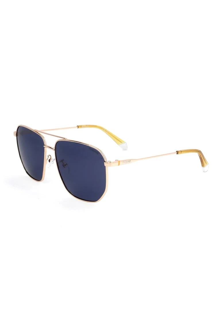 Ochelari de soare aviator cu lentile polarizate, Auriu/Galben