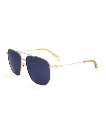 Ochelari de soare aviator cu lentile polarizate, Auriu/Galben