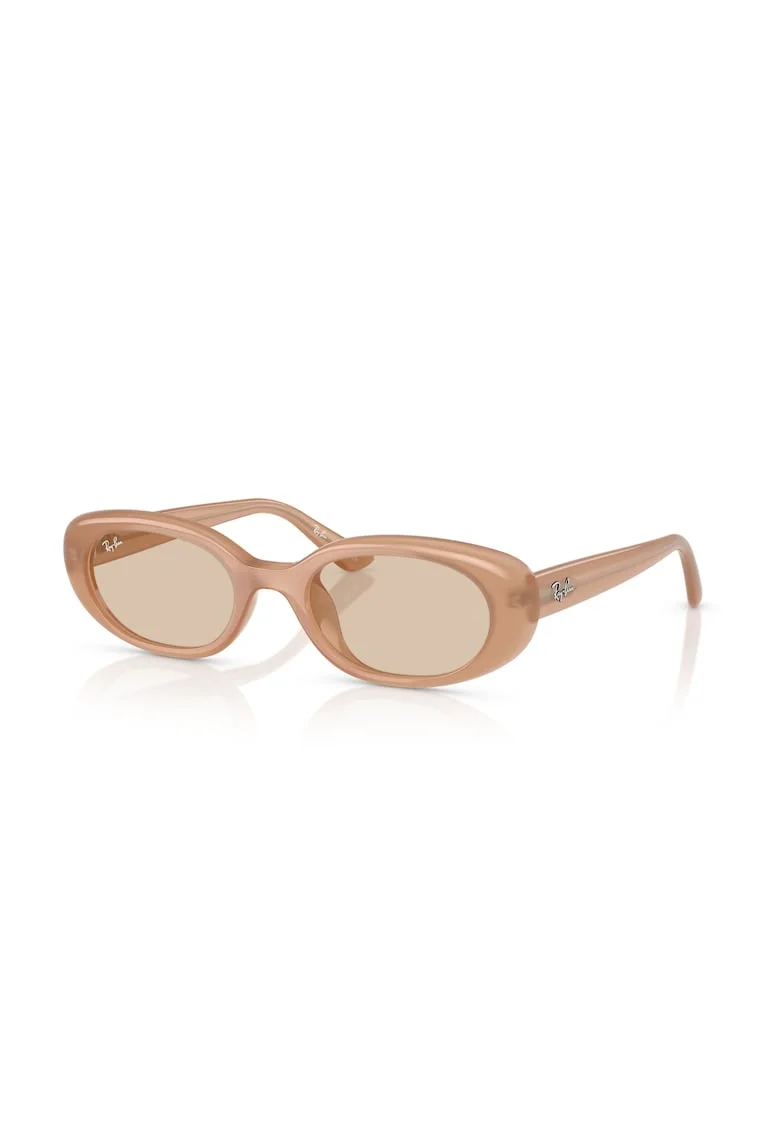 Ray Ban, Ochelari de soare ovali cu logo, Bej