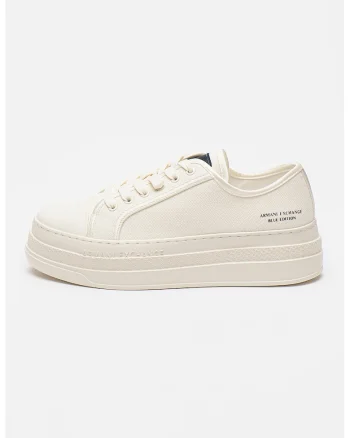 Pantofi sport flatform de panza, Crem
