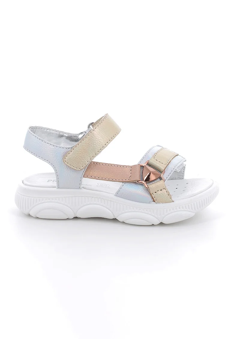 Sandale cu inchidere velcro si model cu irizatii