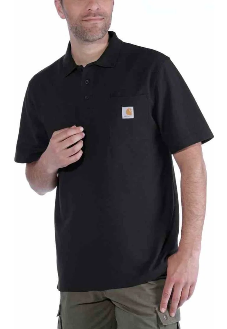 Tricou Polo  Poliester/Bumbac, Negru 45654, Negru