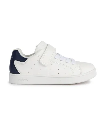 Pantofi sport cu bareta cu velcro, Alb/Bleumarin