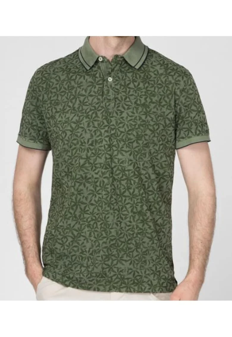 Tricou cu guler polo si imprimeu