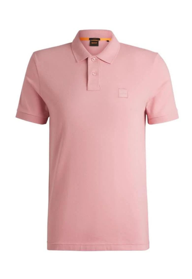 Tricou slim fit cu guler polo