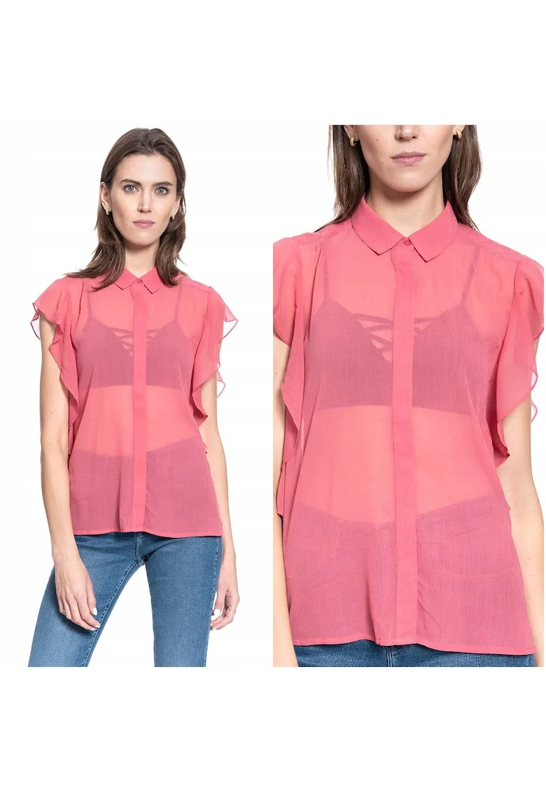 Camasa Dama,  ELLEN BLOUSE, regular fit, bumbac, roz, marimea
