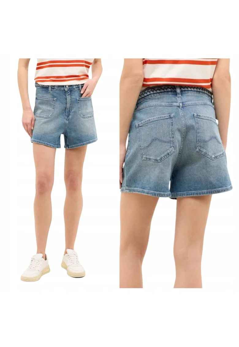 Blugi Scurti Dama,  Purley Shorts, Regular Fit, Denim Accent, Lungime Scurta, 5 Buzunare, Fermoar, Bumbac, USA, Albastru, Albastru