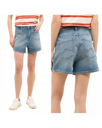 Blugi Scurti Dama,  Purley Shorts, Regular Fit, Denim Accent, Lungime Scurta, 5 Buzunare, Fermoar, Bumbac, USA, Albastru, Albastru