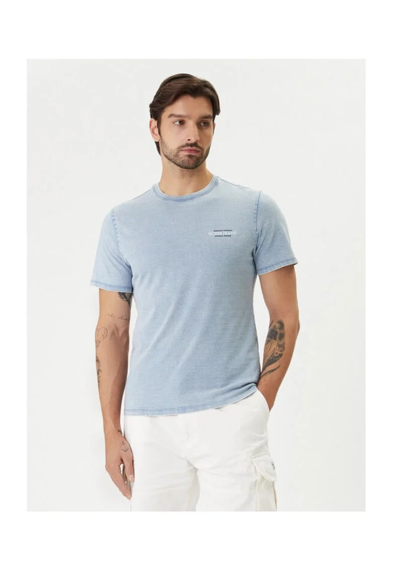 Tricou Barbatesc  Bumbac, Albastru