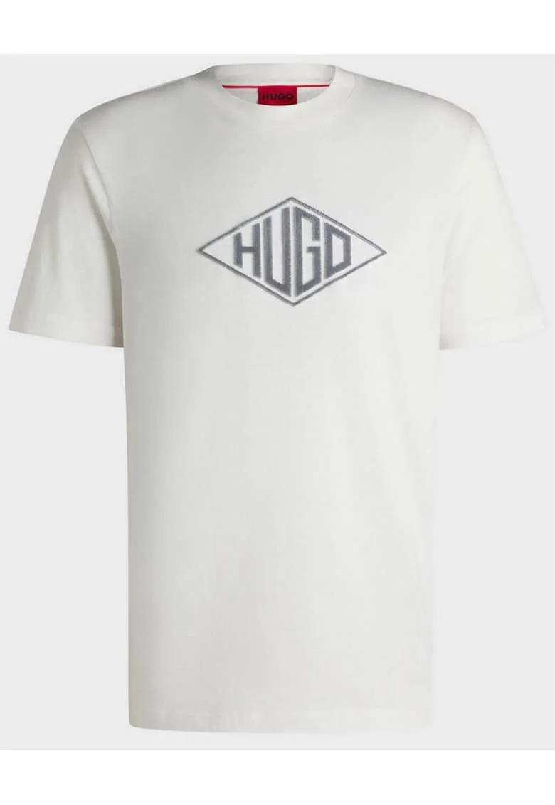 Tricou din bumbac cu logo pe piept