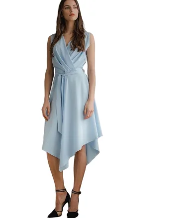 Rochie de cocktail 5902194381109,  Poliester/Elastan, Albastru,