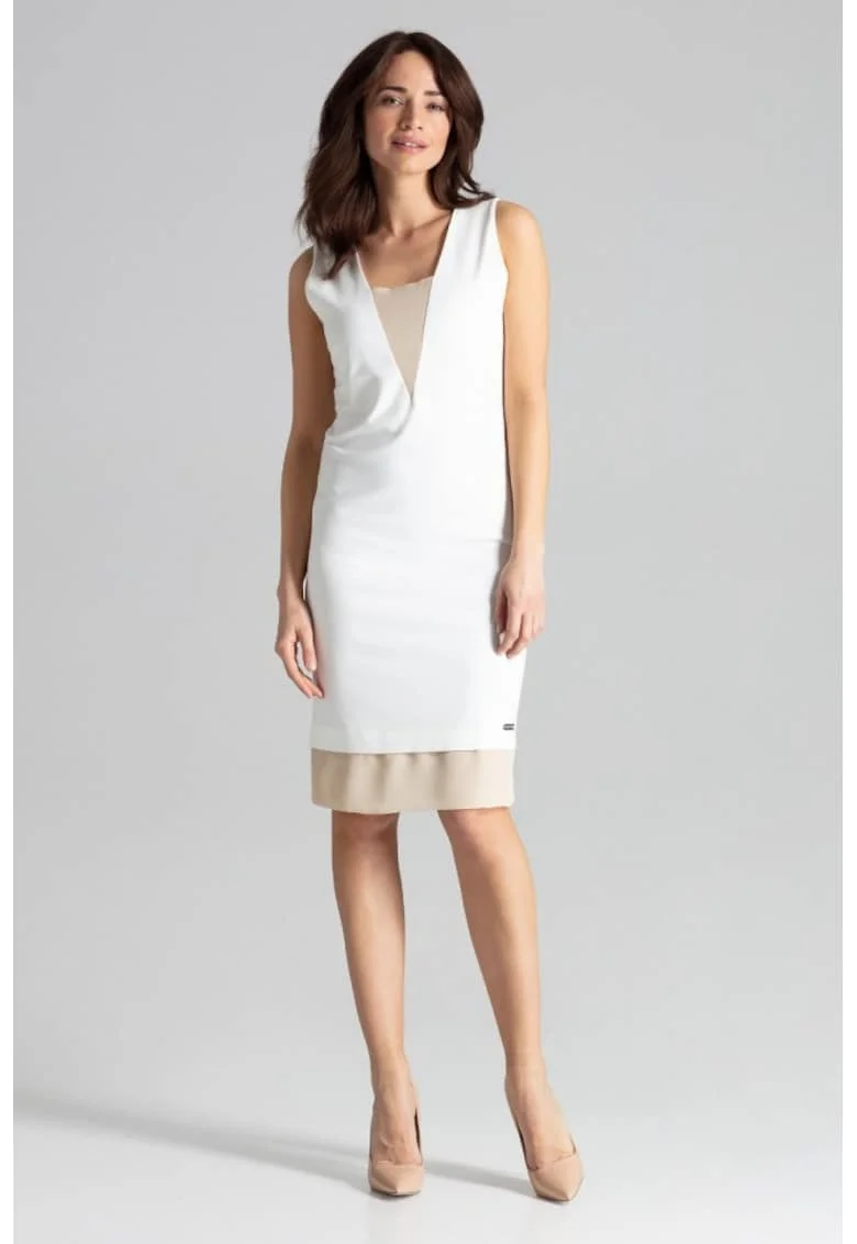 Rochie de zi model 131227, Alb