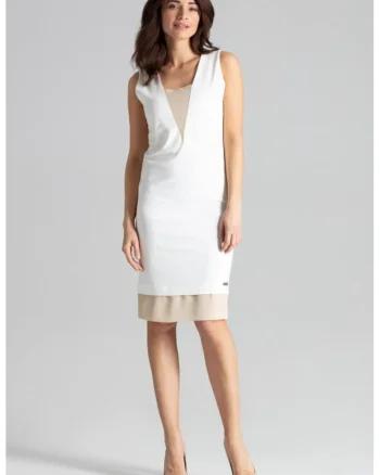 Rochie de zi model 131227, Alb