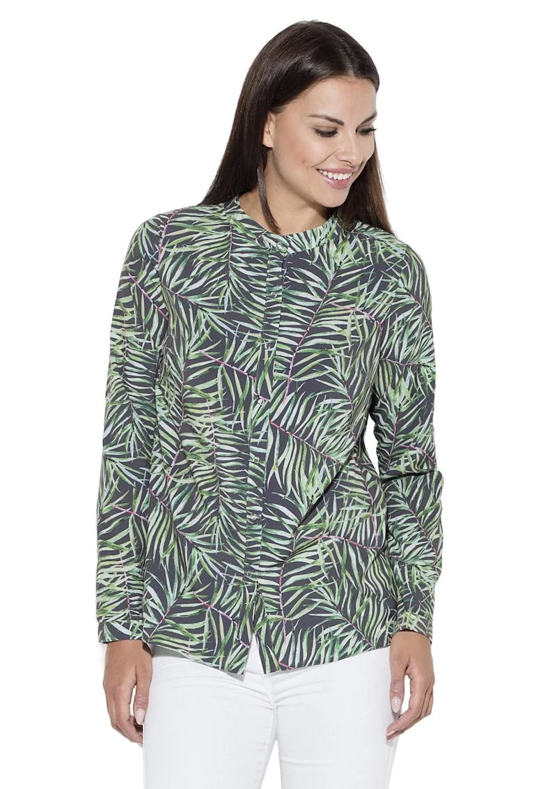 Camasa  K400, model 19, multicolor, poliester, elastan, maneci lungi,