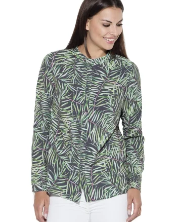 Camasa  K400, model 19, multicolor, poliester, elastan, maneci lungi,