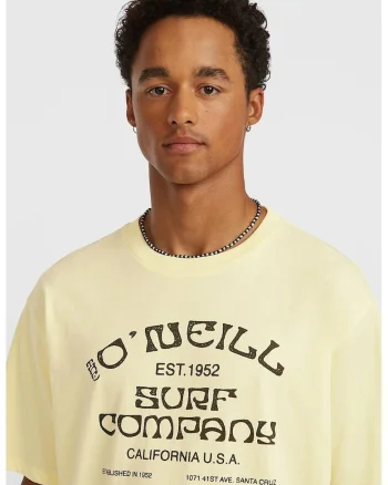 Tricou lejer cu imprimeu logo Muir, Galben pal