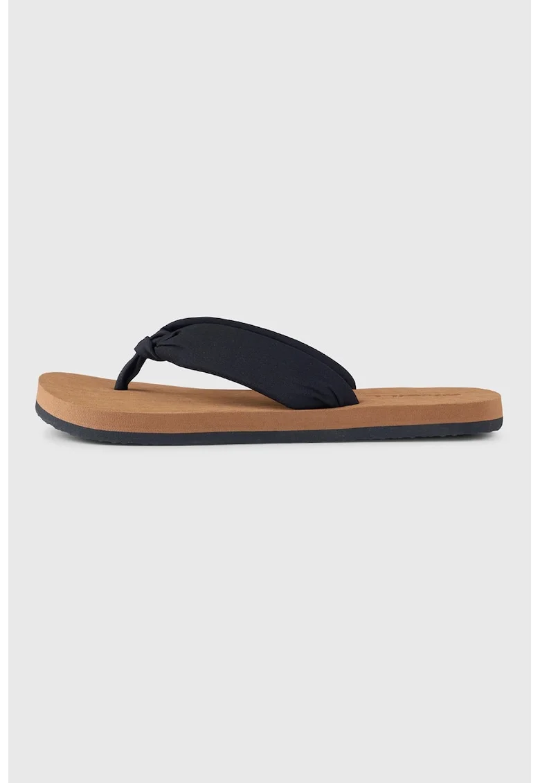Papuci flip-flop cu detaliu nod, Negru