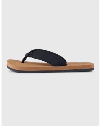 Papuci flip-flop cu detaliu nod, Negru