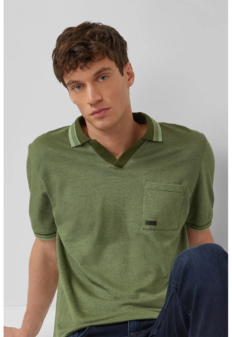 Tricou polo cu buzunar pe piept